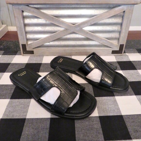 New Woman's Evan's Brand Bev Slide Size 6 Extra Wide Sandal - Picture 2 of 6